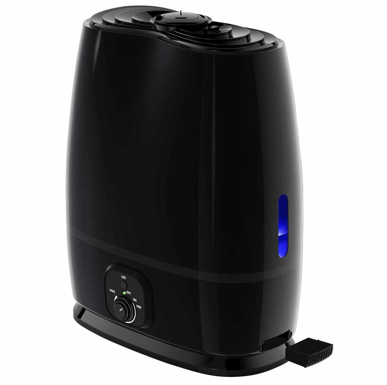 Everlasting Comfort Ultrasonic Cool Mist Humidifier (Black)