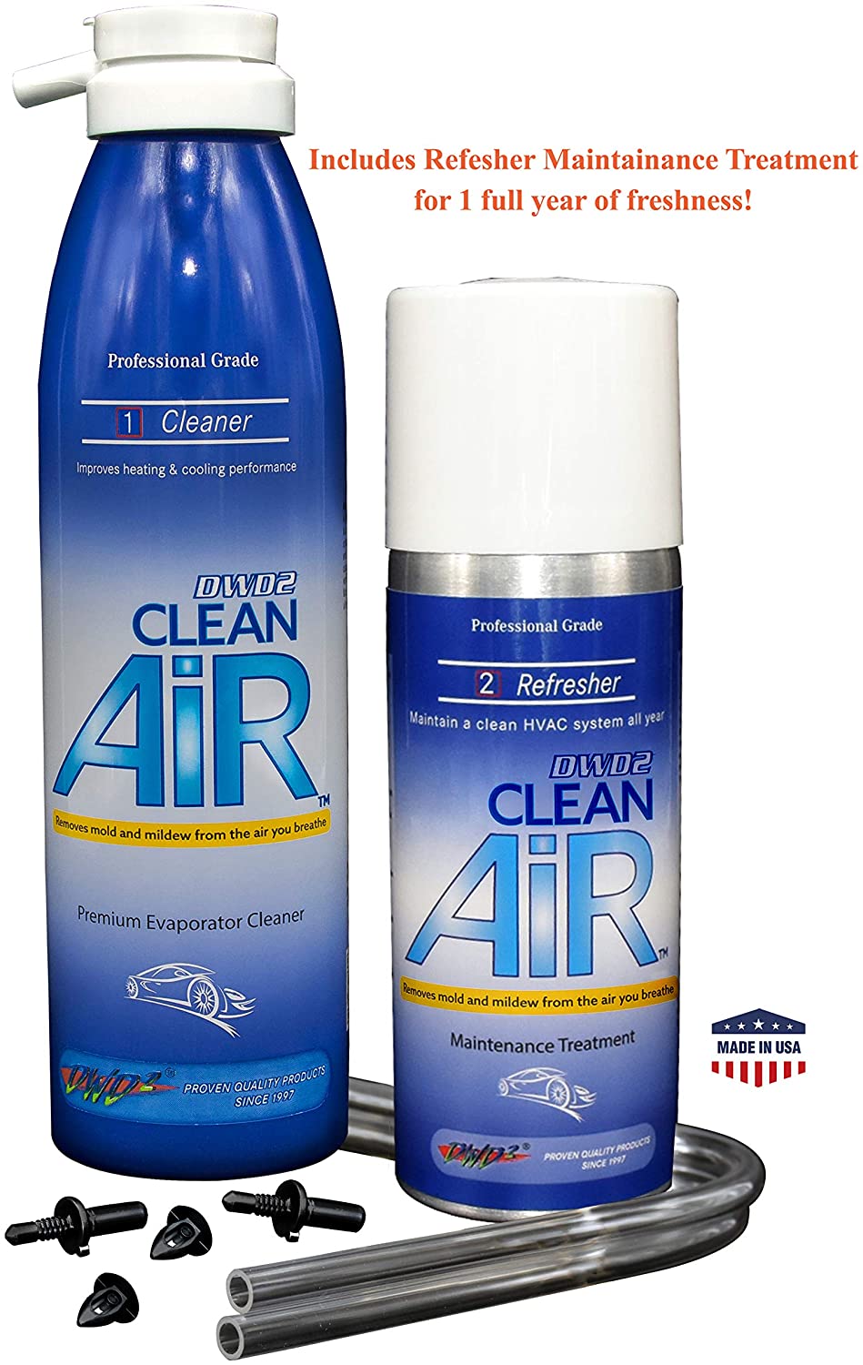 DWD2 Clean AIR AC Evaporator Coil Cleaner & Refresher