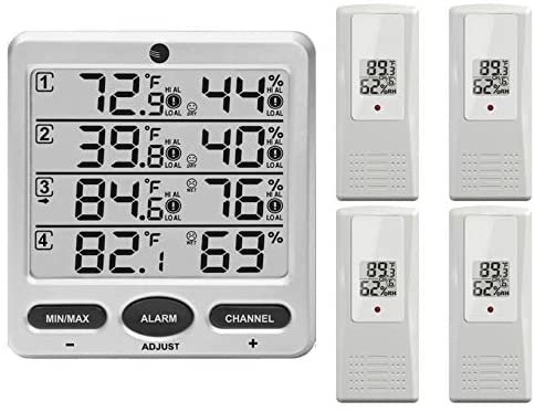Ambient Weather Wireless 8-Channel Thermo-Hygrometer